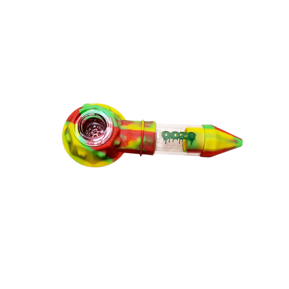 5" Ooze Rasta Silicone Pipe