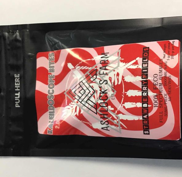 Strawberry Fields Kaleidoscope Bites 2000 mg Gummies