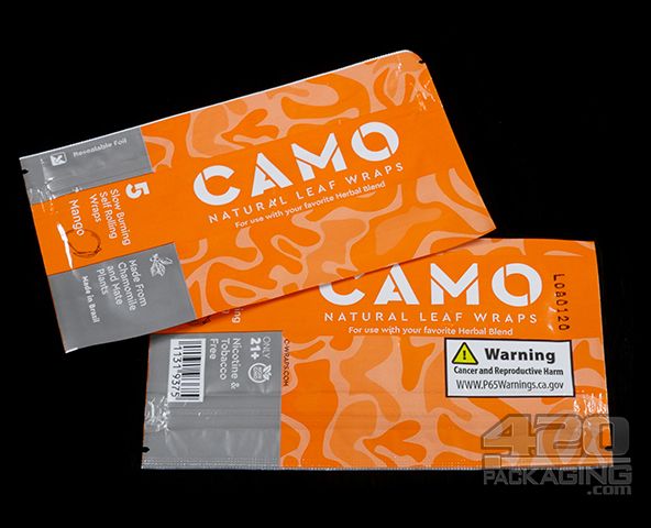 Camo Natural Leaf Mango Flavored Wraps