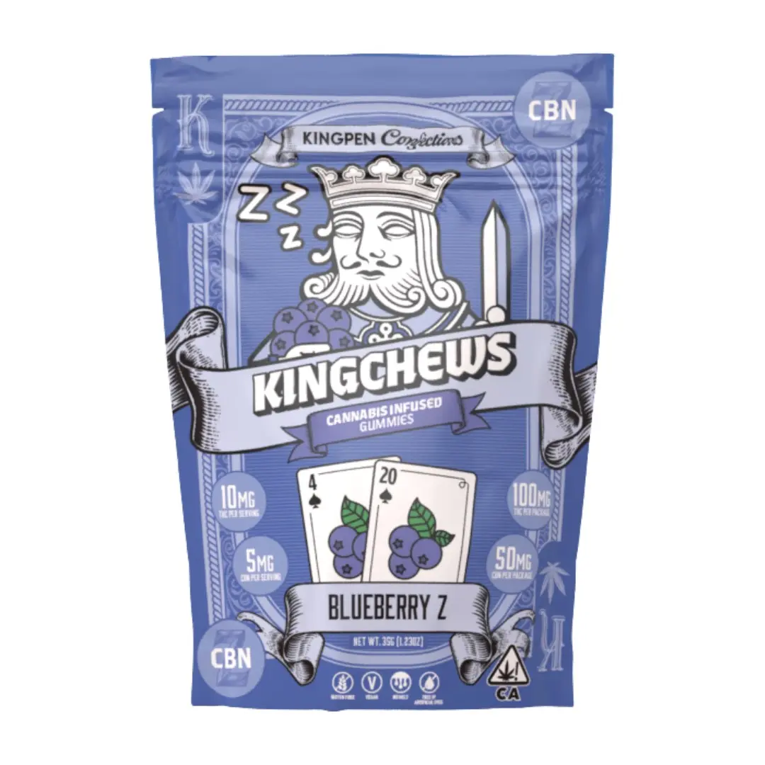 Kingpen Fruit Chews Blueberry Z 100mg THC / 50mg CBN