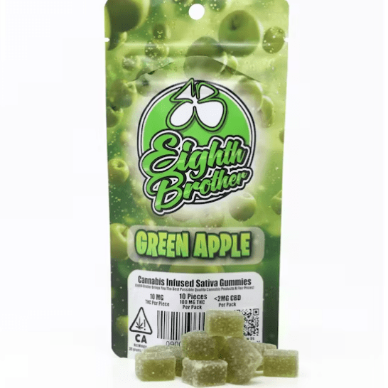 Green Apple Gummies 10 pack - 100 mg