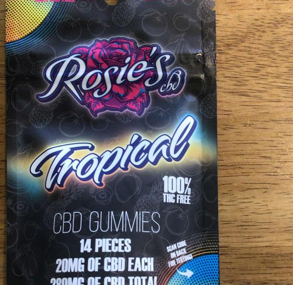 Rosie's CBD Gummies- Tropical Premium Broad Spectrum