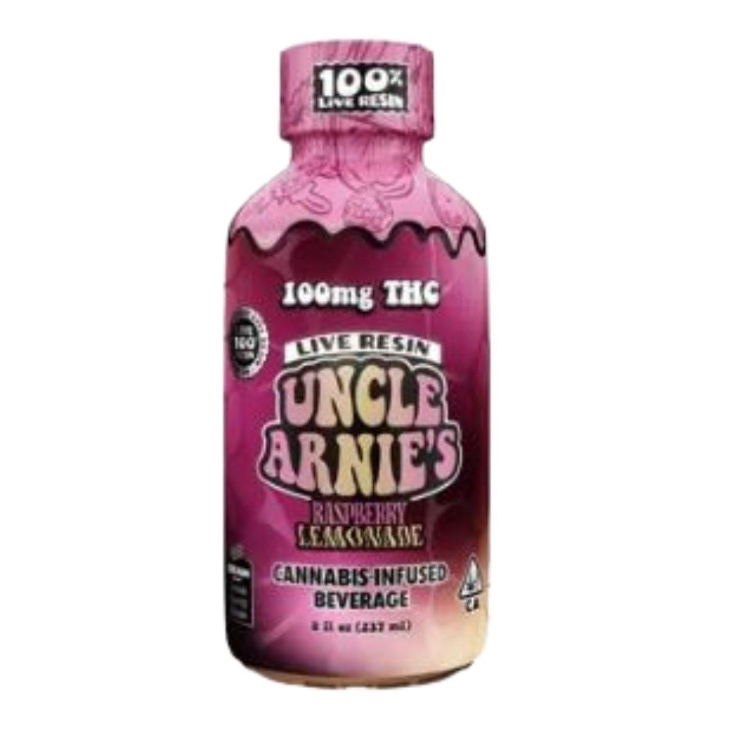 Uncle Arnie's Live Resin Beverage Raspberry Lemonade 100mg
