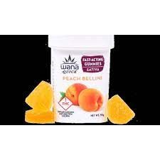 Wana Peach Bellini Fast Acting Gummies 100mg