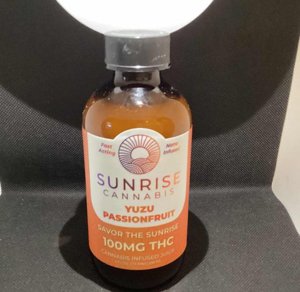 Sunrise Cannabis - Yuzu Passionfruit Juice -100mg