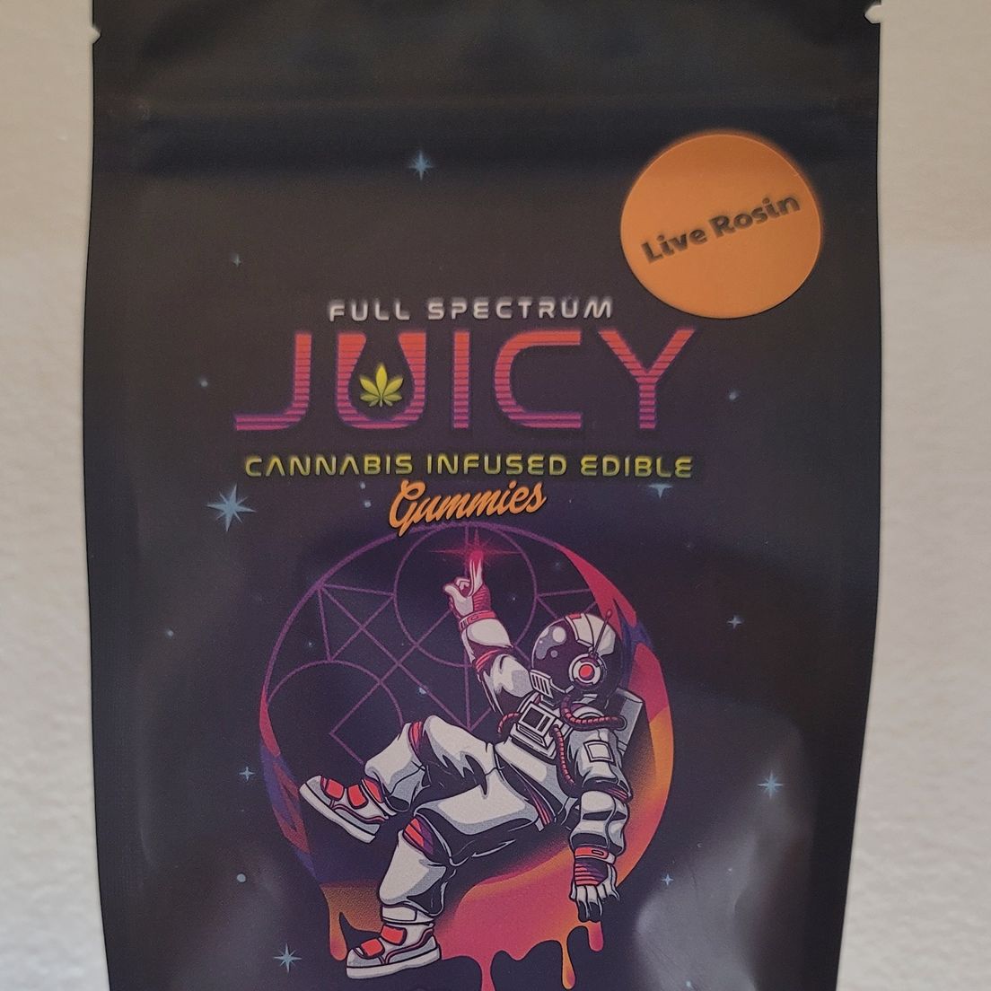 Juicy| Live Rosin Gummies| Grape| 100mg THC