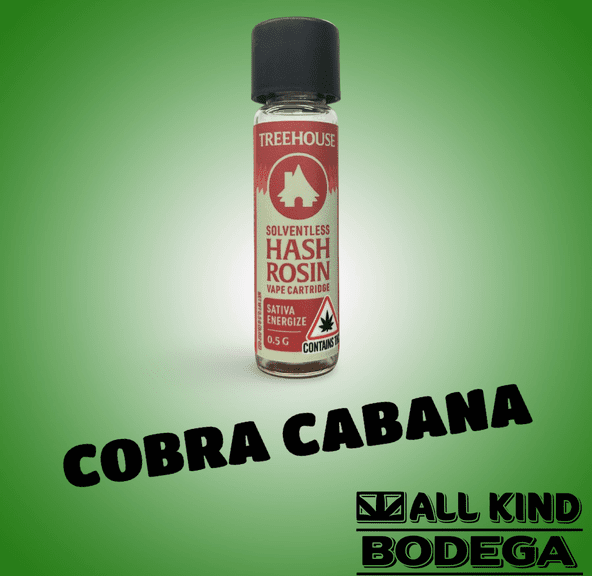Cobra Cabana Cured Rosin .5g Vape Cart (@treehousecannaco)
