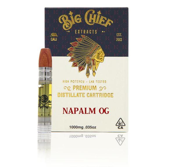 Big Chief THC Cartridge 1G - Napalm OG