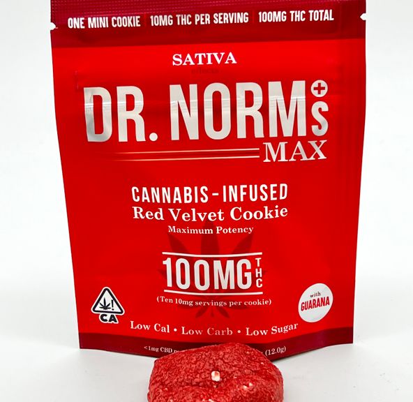 Red Velvet (sativa) - Edible Cookie (THC 100mg) by Dr. Norm's MAX