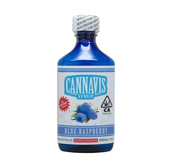 1,000mg Blue Raspberry THC Syrup Tincture