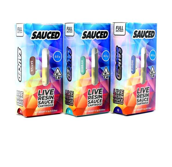 1. Sauced 1g THC Live Resin Sauce Cartridge - Golden Goat (S)