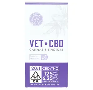 Vet CBD - 125mg 20:1 Tincture - 30ml