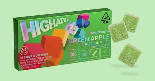 [Highatus] 10Pk THC Gummies - 100mg - Sour Green Apple (H)