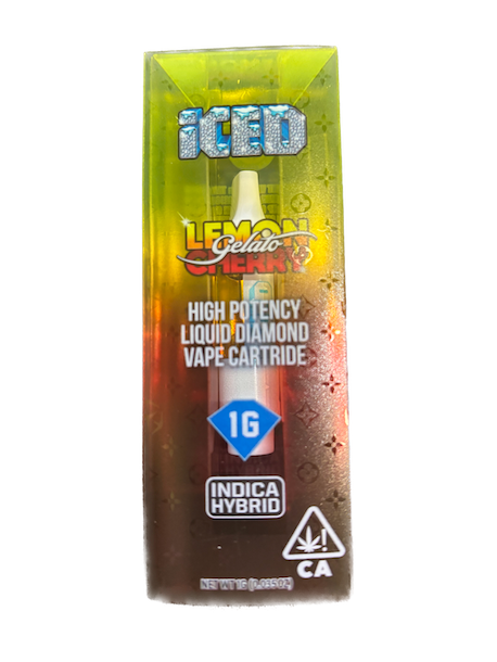 Iced Lemon Cherry Gelato 1g Liquid Diamond Cartridge 82.7%