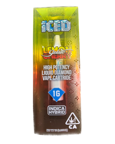 Iced Lemon Cherry Gelato 1g Liquid Diamond Cartridge 82.7%
