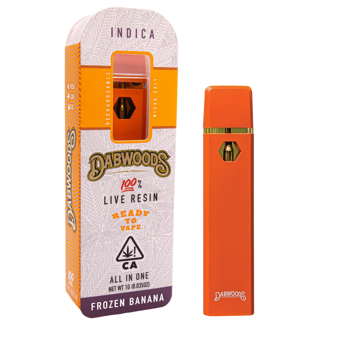 Dabwoods | AIO Vape | 1g | Live Resin | Frozen Banana