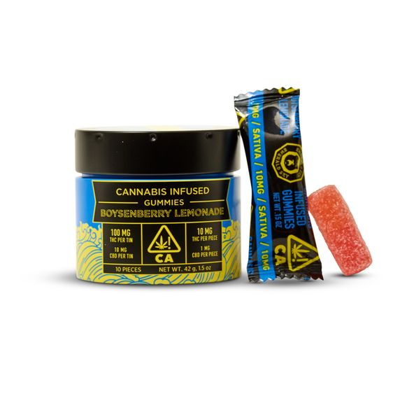 Emerald Sky Live Resin Infused Boysenberry Lemonade Gummy 100mg 10-pack (10mg ea)