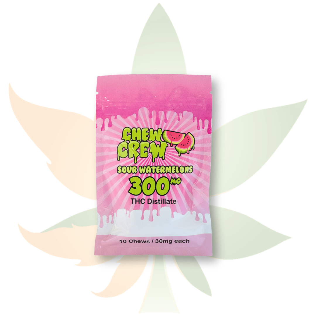 Chew Crew - 300mg THC - Gummies - Sour Watermelon