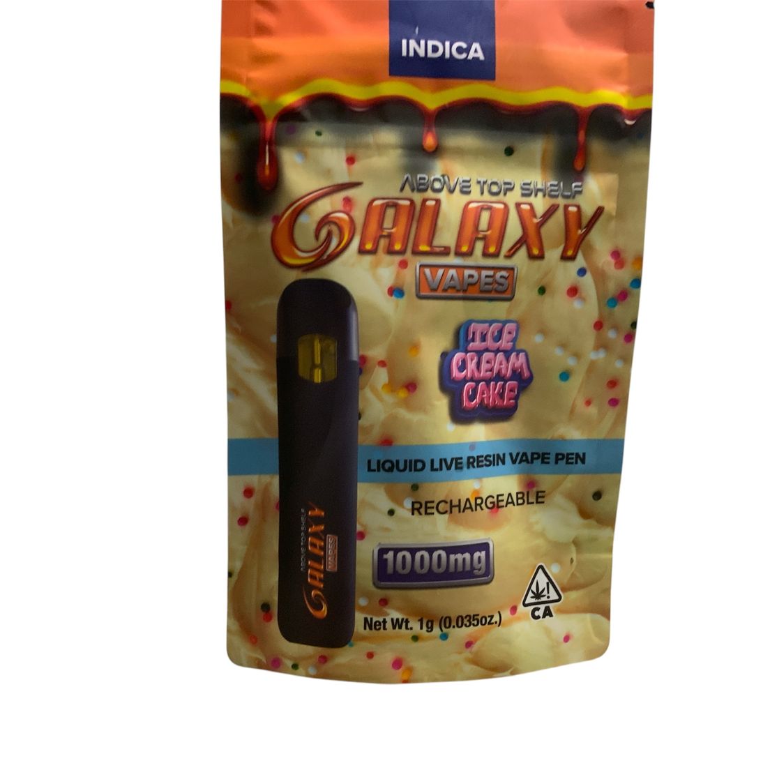 Galaxy - Ice Cream Cake Liquid Live Resin Disposable Vape 1g