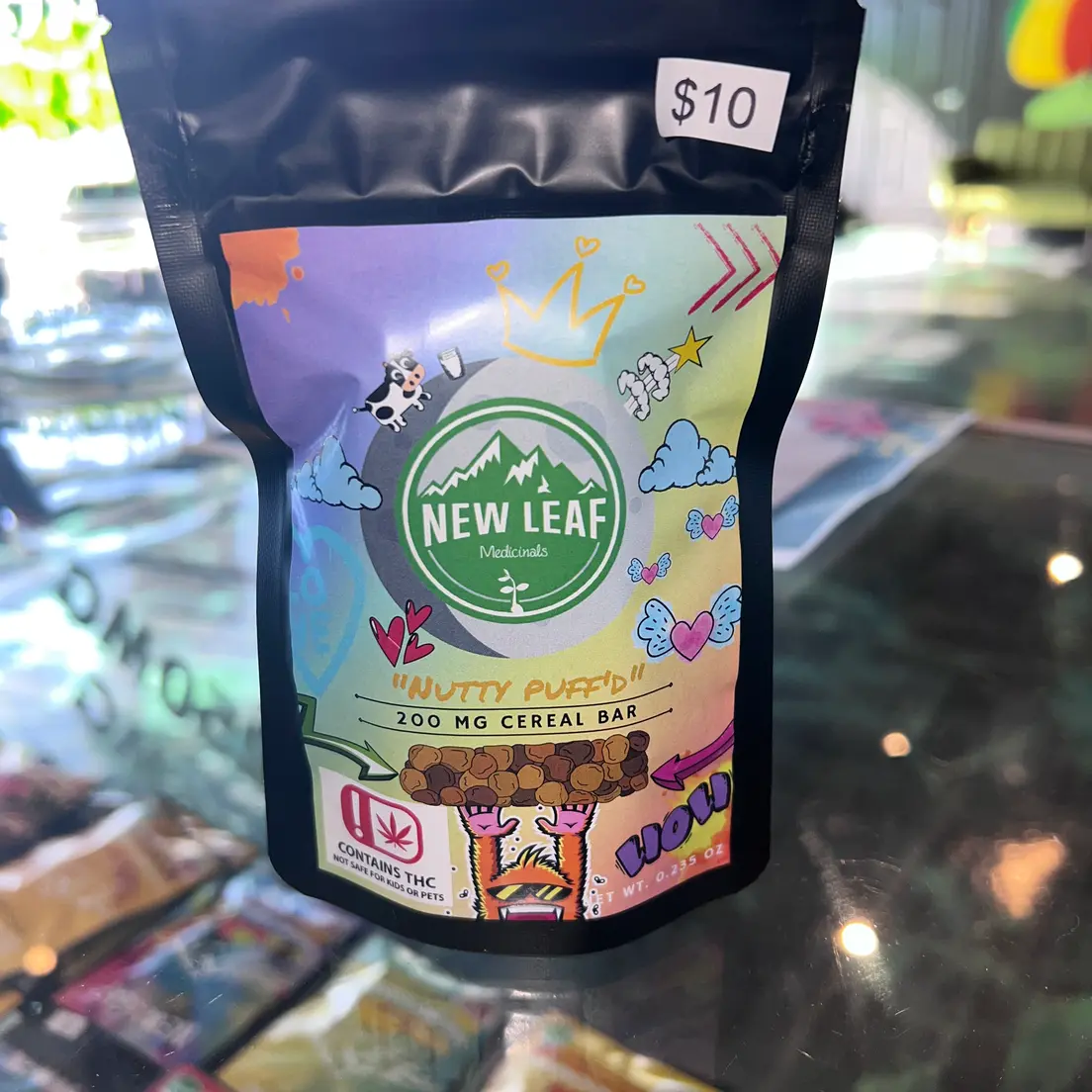 200mg Nutty Puff'd Cereal Bars