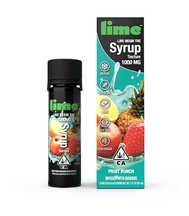 1000mg Live Resin THC Syrup Tincture | Fruit Punch