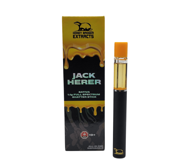 Jack Herer - 1.1G Disposable Shatter Pen by Honey Badger