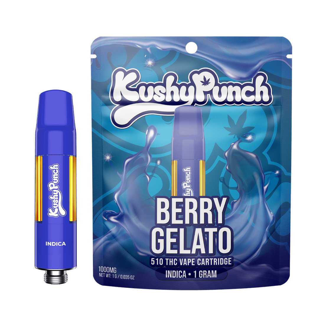 Kushy Punch | Vape Cart | 1g | Berry Gelato