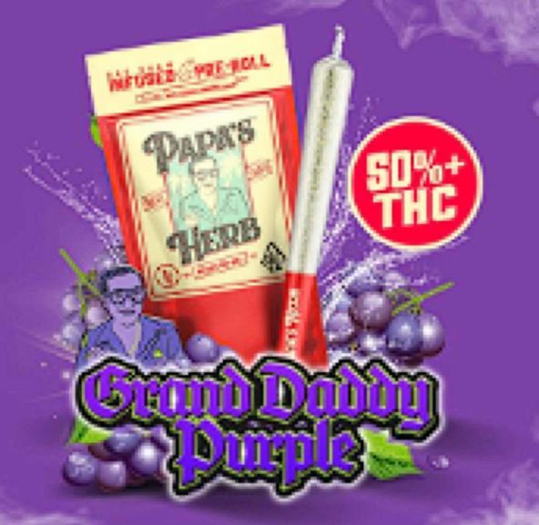 Papa's Herb - Grand Daddy Purp (1g) Infused Preroll 1g