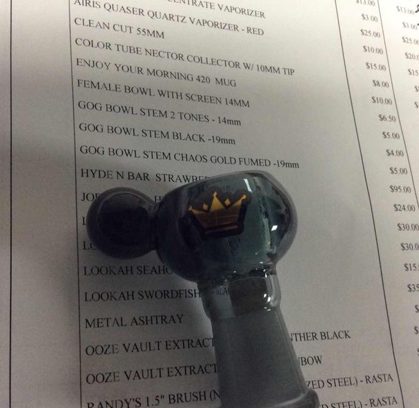 female bowl with screen 14mm