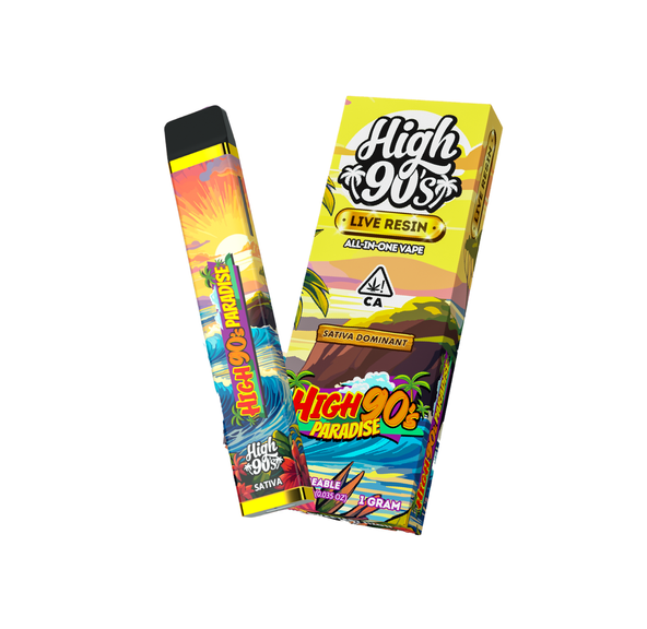 High 90s | AIO Vape | 1g | Live Resin | Paradise