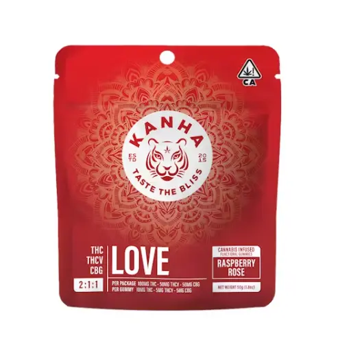 Kanha - LOVE RASPBERRY ROSE GUMMIES