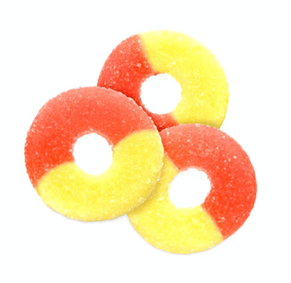 1000MG SOUR RINGS (STRAWBERRY BANANA)