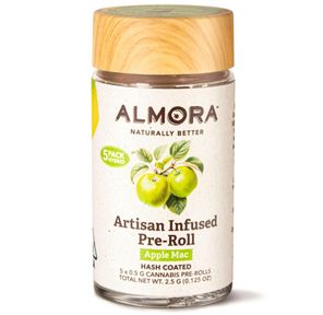 Almora - (x5) .5g Artisan Infused Prerolls - 2.5g - Apple Mac