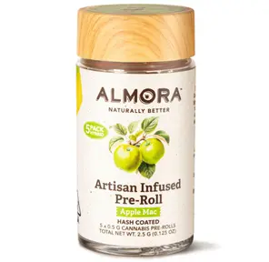 Almora - (x5) .5g Artisan Infused Prerolls - 2.5g - Apple Mac