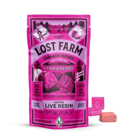 Lost Farm Fruit Chews Strawberry 100mg