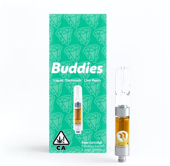 BUDDIES Gush Mints Live Resin Liquid Diamonds Vape Cart