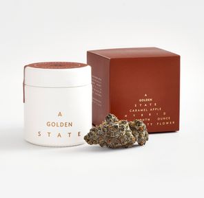 A Golden State Flower Caramel Apple 3.5g
