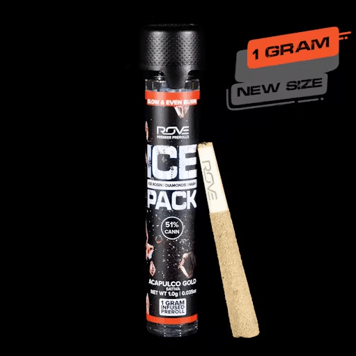 Acapulco Gold - Infused Ice Packs (Rosin, Hash, and Diamonds) Preroll