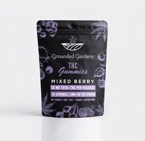 Gummies I Mixed Berry I 50mg I Grounded Gardens I 10pc