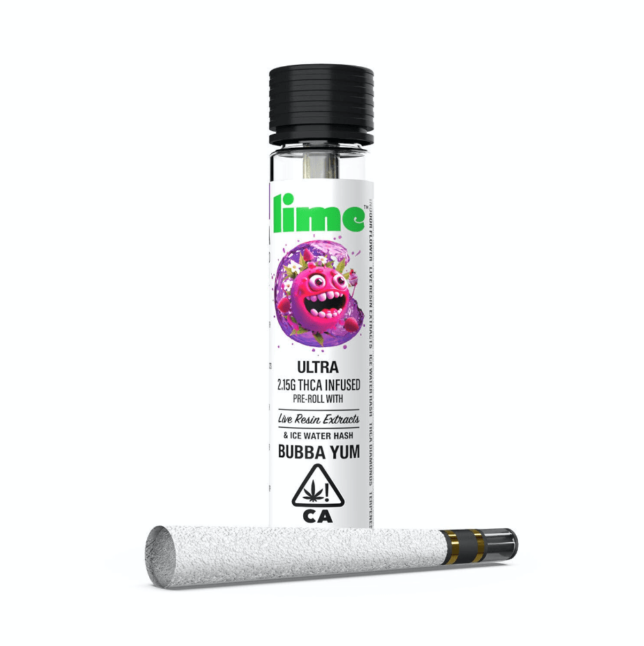 Lime Ultra Infused Pre-roll Bubba Yum 2.15g