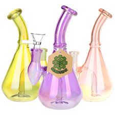 Bong - 7" SeshGear Aura Vibe Electroplated Glass Vase