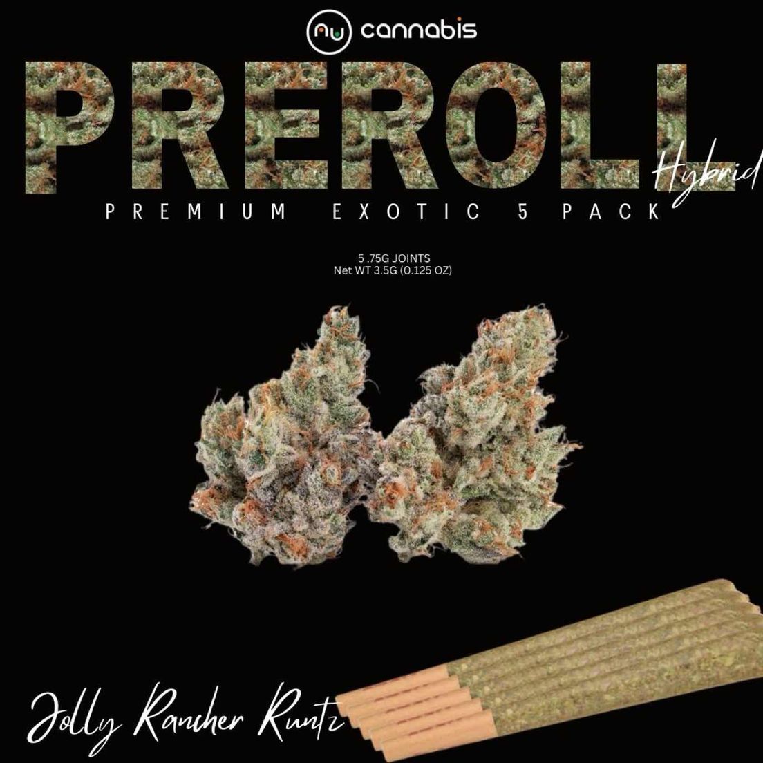 NuCannabis - Jolly Rancher Runtz 5 pack - PRE ROLL