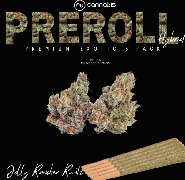 NuCannabis - Jolly Rancher Runtz 5 pack - PRE ROLL