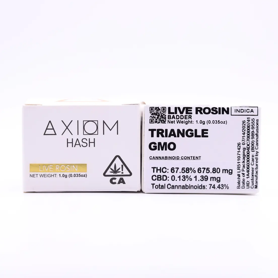 Axiom Hash - TRIANGLE GMO LIVE ROSIN