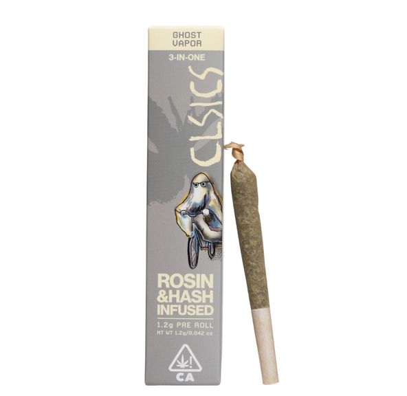 CLSICS Trifecta Infused Pre-roll Ghost Vapor 1.2g