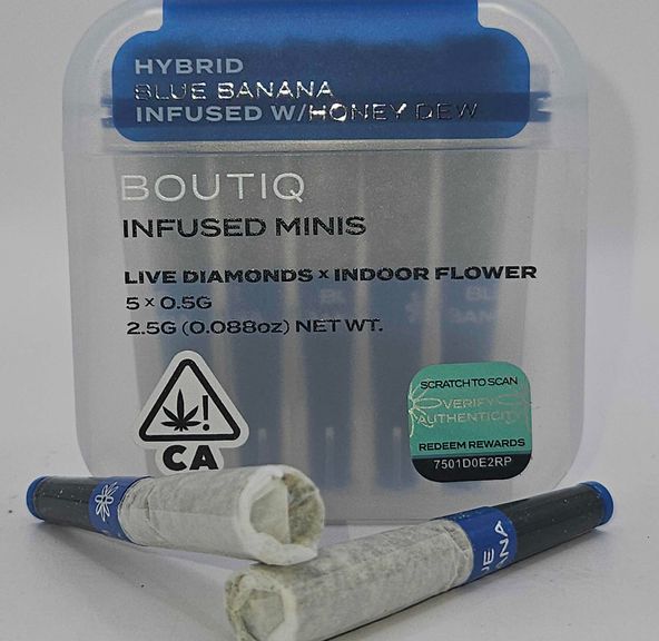 Boutiq Mini Joints (5ct) - Blue Banana w/ Honeydew