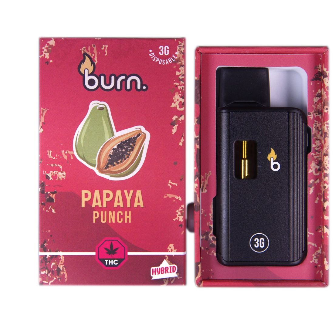 Burn Disposable Vapes – Papaya Punch (3 Gram)