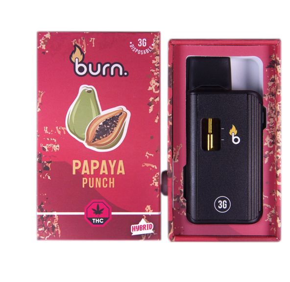 Burn Disposable Vapes – Papaya Punch (3 Gram)