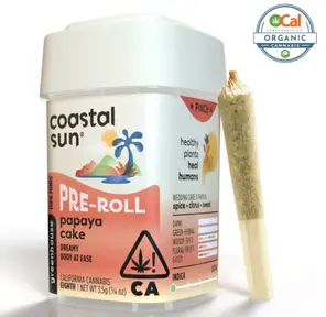 Coastal Sun - Papaya Cake 10pk Prerolls 3.5g