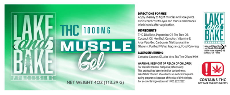 1000mg Muscle Gel